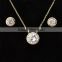 Custom Jewelry Round White Zircon Jewelry Set