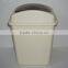 40 liter square waste bin with swing cover/ garbage bin