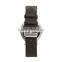 unisex genuine leather watches stainless steel watch quartz watch waterproof flat leather strap watch