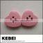 Heart-shaped button four holes pink button for shirts