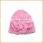 Korean Korean peony multilayer silk hat knitted hat bonnet selling children