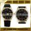 Imperial Big Roman Number Date Analog Leather Mechanical Watch for old people