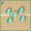 HS-30 round shape blue flat back craft glass cat eye beads