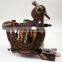 Handmade Cast Iron Tattoo Machine Gun 10 wrap coils Shader & Liner