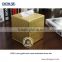 Luxury gold color woven faux leather tissue box for banquet, home, hotel, car, Customized Logo