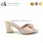 china market shoes sandals no lace bow-knot lady slipper high heel metal women slipper