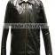 Men's Premium Black Leather Motorcycle Jacket with front Zipper jacket