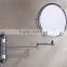 3X-5X make-up mirror with nickel plated handle