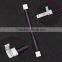 Connector 10mm RGB strip to strip snap clip with wires 15cm