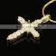 cross pendant 18k gold necklace