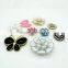Plastic Flower Charm Butterfly Multi Layered Acrylic Jewel Rhinestone DIY Decoration Craft Fitting Shoe Jewelry Making