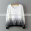 Long sleeve round collar thin sweater irregular stripe render straight sweater                        
                                                Quality Choice