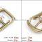 Good brass polished H prong buckle for men's high quality leather belt