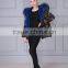 Fashion parka style winter women camouflage coat with raccoon fur hood trim