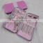 12 in 1 Nail Care Gift Set Cutter Cuticle Clipper Manicure Pedicure Kit Case pink color for lady