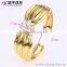 Hot sell latest design jewelry girls fashion broad flower sexy girls bangle