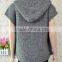 2015 new knitwear short sleeve hooded sweater lady leisure women pollover fashion