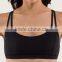 wholesale sportswear cotton spandex black ladies tops latest design
