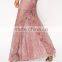 Fashion Plunging Neckline Maxi Dress Lace Sexy Night Dress for Women