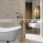 Gold Plated Luxurious Hot and Cold Freestanding Bath Faucet