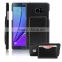 PU Leather Back Cover Case with Card Holder and Stand for Samsung Note 7