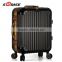 Sunrise Professional Fashion Design black Aluminum Trolley Case Multi-function luggage case