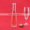 Factory direct sale screw shape juice bottles 375ml mineral water glass bottles empty drinks bottles