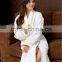 2015 Hotel Bath Robe With Embroidery Elegant Delicates Sleepwear Velour Fabric Robes