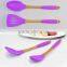 2- Piece Food Grade Beech Wood Cooking Tools With Silicone Handle Beech Wood Cooking Utensil Sets