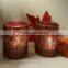 Colorful Shaped Glass Candle Jars and Decorative Candle Holder