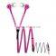 2016 zipper earphone Best sound heavy bass sport stereo earbuds