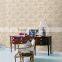 Retro pure paper wallpaper eco-friendly wallcovering on wall