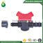 Drip Plastic Irrigation Barbed Valve With Rubber Ring For Pipe And Dripline 16mm