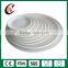 Wholesale cheap white ceramic shallow dinner dish, custom round porcelain dinner plate