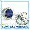 Fashionable Crystal Round Decorative Foldable Make Up Pocket Mirror