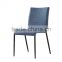 fabric and iron leg dining chair , new design dining chair DC9002