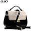 leather women hand bags satchel tote bag black