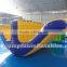 Inflatable aqua totter 2 in 1 Floating water slide freefall inflatable slide