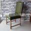 New model green wood chair for dining