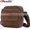 Fashion canvas messenger flap canvas shoulder bags khaki tote bag