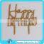 Love Silhouette Gold Glitter Paper Acrylic Cake Topper