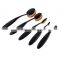 Hot selling Toothbrush shape BB cream fundation oval makeup brushes for 5pcs
