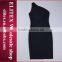 2015 Wholesale black One-shoulder sexy fashion high quality dropship bandage dress