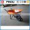 large load capacity garden galvanized tray metal concrete wheelbarrow wb3800 for sale