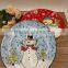 haonai high quality promotion christmas bone china plate