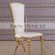 PU cover dining chairs stainless steelframe metal chair