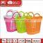 Lady plastic PE material supermarket felt plastic shopping basket