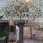 Factory price hot sale fiberglass white cherry blossom tree artificial huge tree