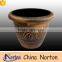 Garden Planters Pots Roman Circular Golden Bronze Flowerpot NTBF-FL024L