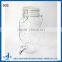 ice cold airtight portico glass drink dispenser with metal clip top lid